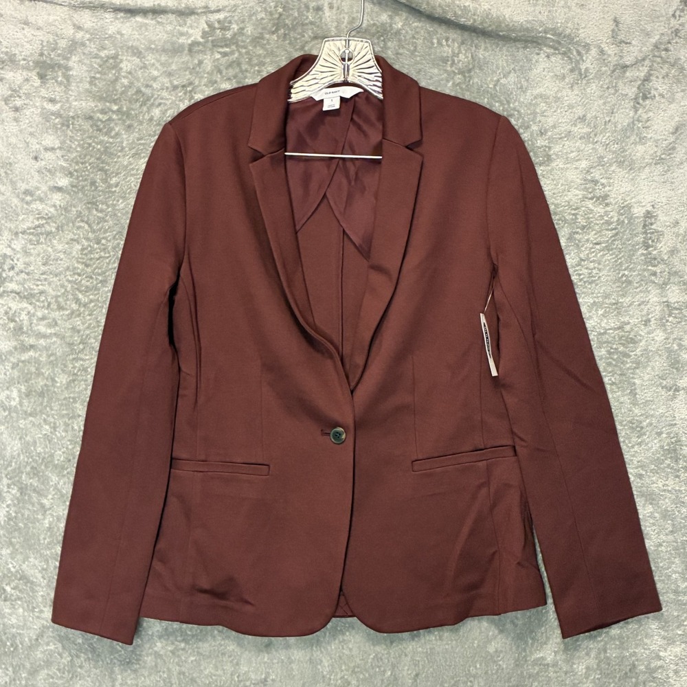 Old Navy Womens Classic Ponte Knit Blazer S Tailored Old Money Single Button NWT